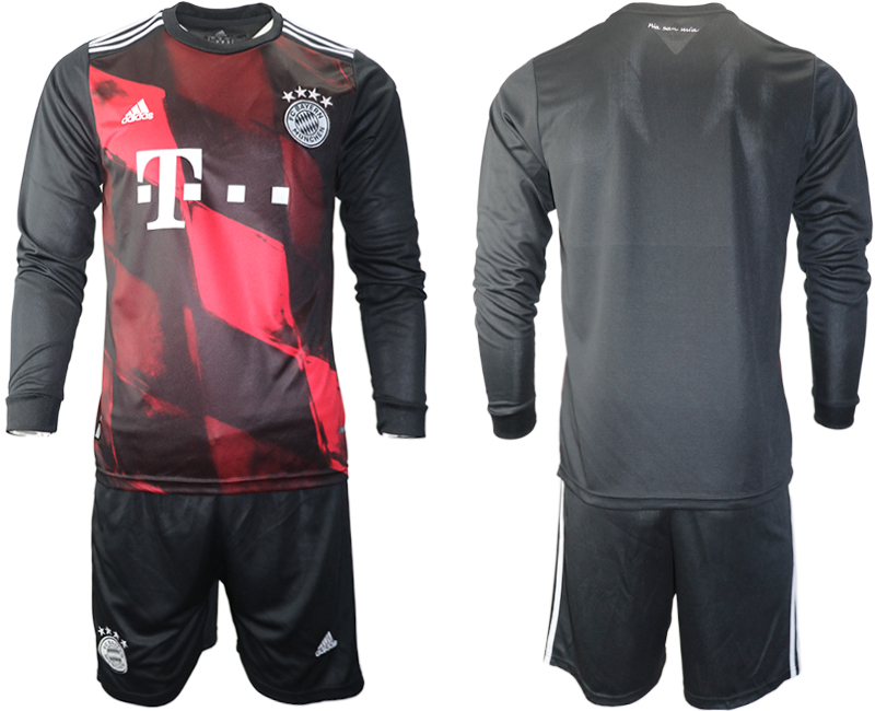 2021 Men Bayern Munich away long sleeves soccer jerseys->real madrid jersey->Soccer Club Jersey